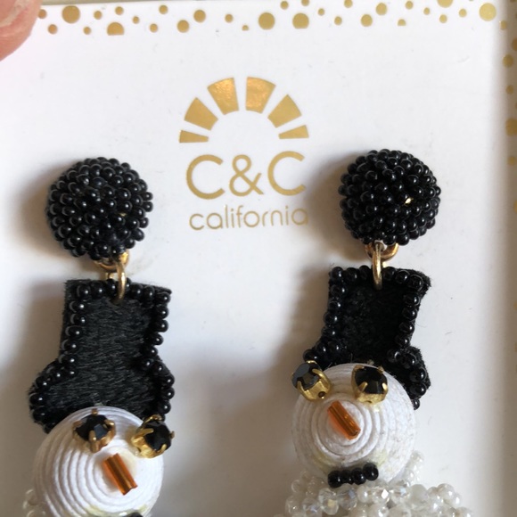 C&C California snowman earrings - Picture 3 of 8